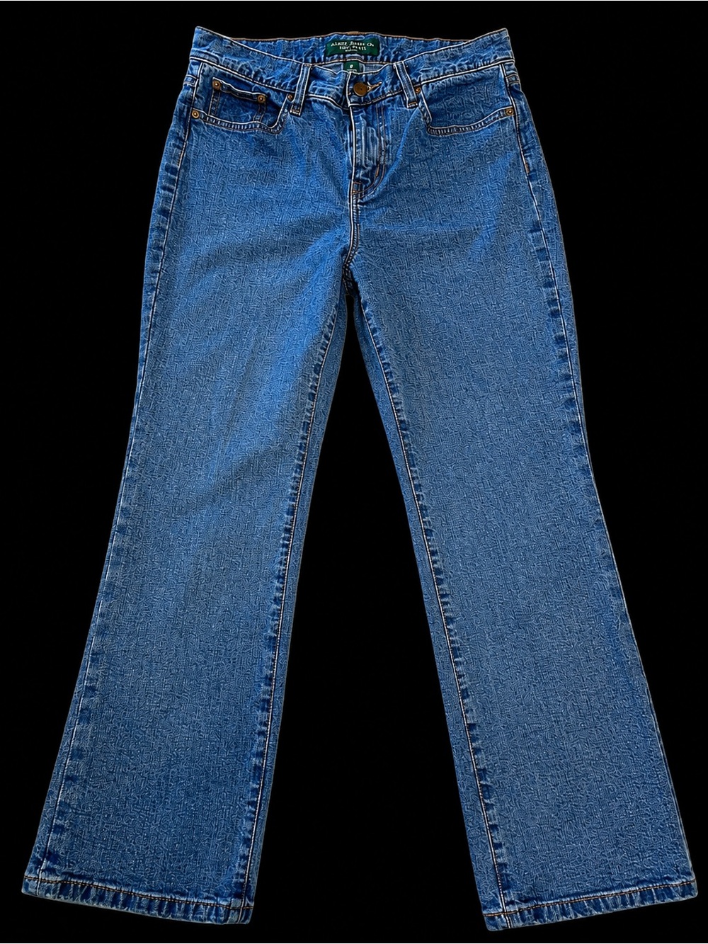 LRL Lauren Jeans Co Ralph Lauren Straight Jeans 8P Blue Stretch 30x27